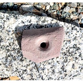 Single Handed Jug Polyurethane Bolt-On Rock Climbing Wall Hand Hold (Brown)