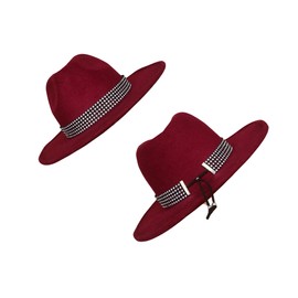 Rhinestone Silver and Black color Hat Band, Sparkly Women Hat Accessories, Fedora Hat Jewelry, Adjustable Cowboy Hat Belt, Western Style Hatband