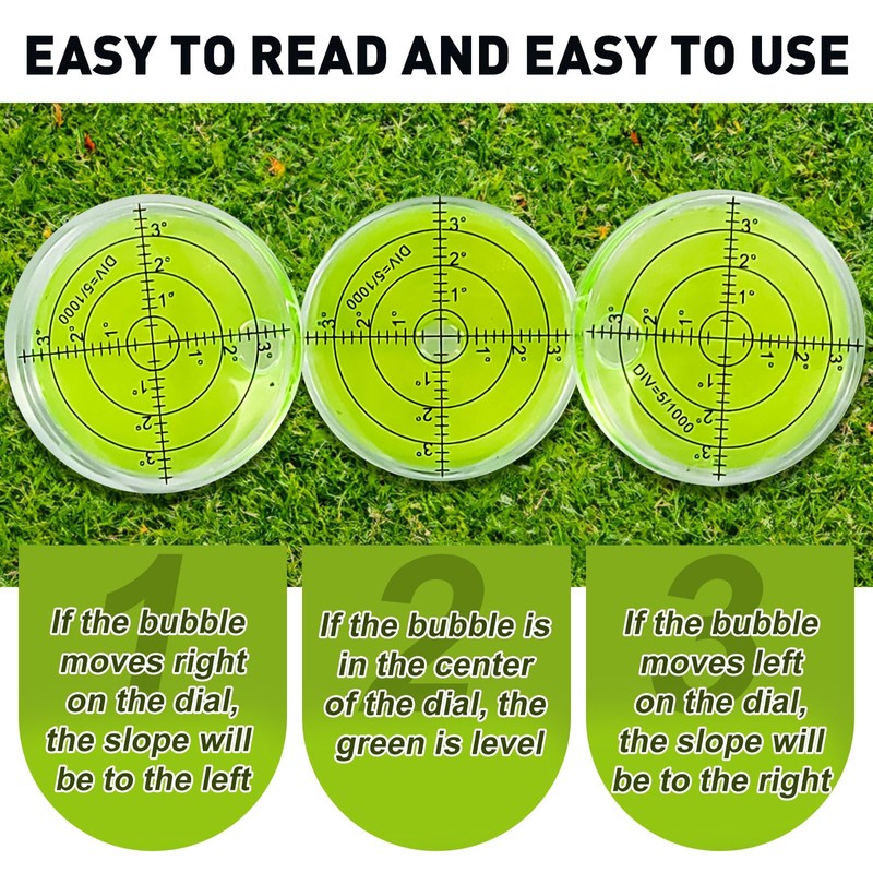 Golf Green Reader,Golf Putting Training Aid-With High Precision Leveling Bubbles,