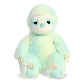 Aurora® Cozy Sluuumpy™ Da Minty Sloth™ Stuffed Animal - Comforting Companions - Blissful Relaxation - Multicolor 15 Inches