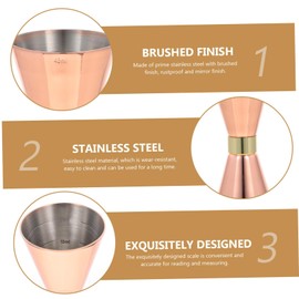 LIFKOME Creative Stainless Steel Cocktail Jigger Bartender Measuring Cup for Home Bar Party Use and Stylish Bar Accessory