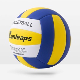 Runleaps Volleyball, Beach Volleyball Soft Touch Volley Ball Training for Beach Outdoor Indoor Play, Size 5