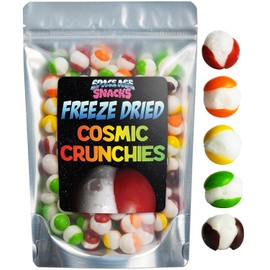 Premium Freeze Dried Candy - 8 Ounce Cosmic Crunchies Freeze Dried Candy - Space Age Snacks - Sweet Treat for All Ages