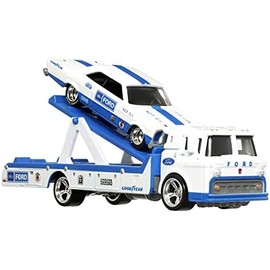 Hot Wheels Collector, Ford C-800 with Ford Galaxie, Vehículo de colección de 18 años en adelante
