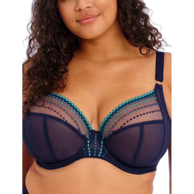 Elomi Matilda Plunge Underwire Bra, Siren Song, 40E