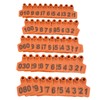 100Pcs TPU Pig Cow Ear Tag with Number 001‑100 Ear
