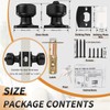 Probrico Black Door Knob Keyed Like Door Knob with Lock