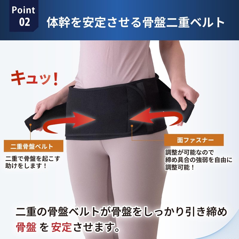 Lively Life Posture Supporter (Double Supports Spine Muscles and Pelvis