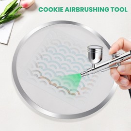 Cookie Stencil Screen, Tool for Cookie Stenciling & Airbrushing, Use on Its Own or with a Cookie Stencil Holder, Cookie Decorating Supplies, Made with Food-Safe Stainless Steel