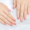 Sethaxy Nail Tips, Long Ballerina Tips, Butterfly, Solid Color, Press-On