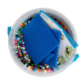 Perler 80-42994 Out of This World Fused Bead Activity Kit Bucket with Patterns and Pegboards, Multicolor, 5004 Pieces