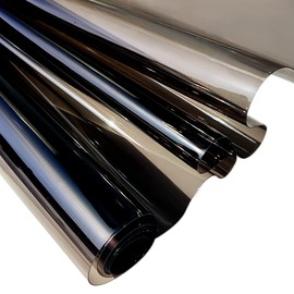 30x135cm Transparent PVC Vinyl, 0.4mm Neon Solid Color Waterproof Fabric Super Clear Mirrored Foil Roll for Making Handags Bows DIY Decor, Gray