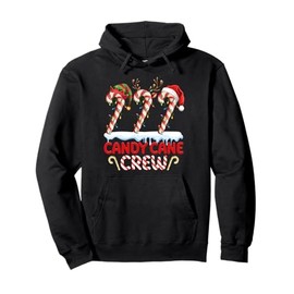 Funny Candy Cane Crew Christmas Family Xmas Santa Xmas Light Pullover Hoodie