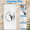 Gnmduw Funny Seagull Beach Towel, Seagull Sand Beach Towels Gifts