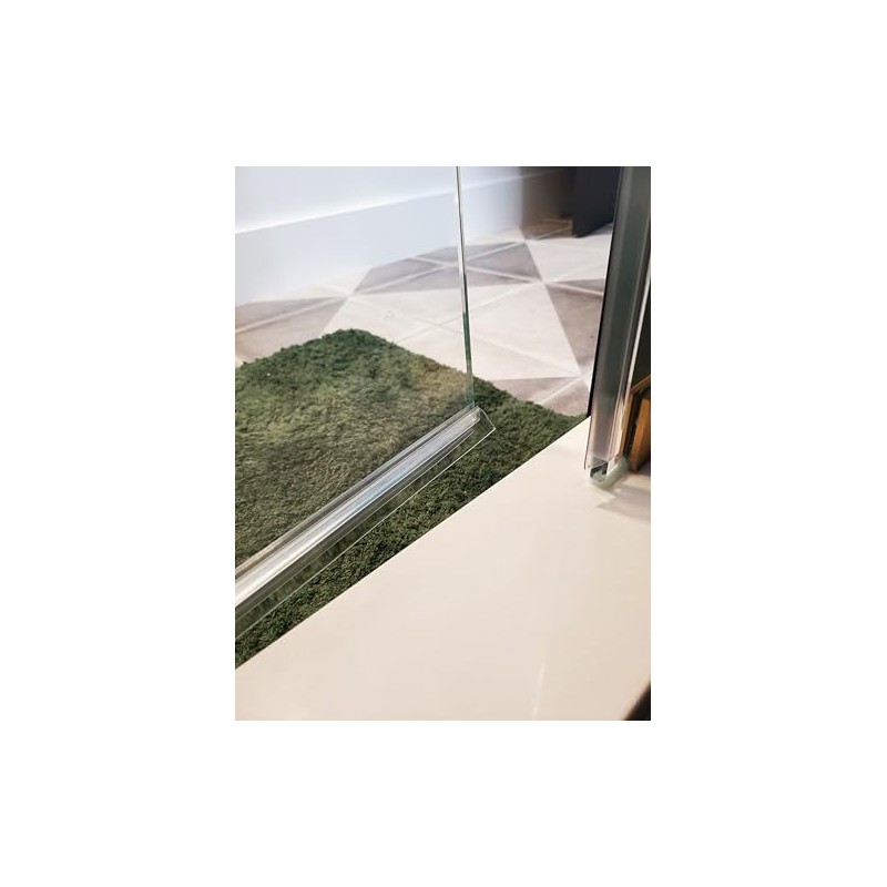 eatelle Shower Door Bottom Seal with Drip Rail for 1/2"