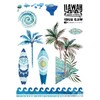 LC007 08 Surf Tattoos, Palm Trees Tattoos, Waves, Surfboard Tattoos,
