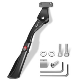 TUT Bicycle Stand 24-29 Inch Non-Slip Side Stand Stable Bicycle Stand for Mountain Bike, E-Bike, Road Bike, City Bike, BMX, MTB - Hole Width: 40 mm