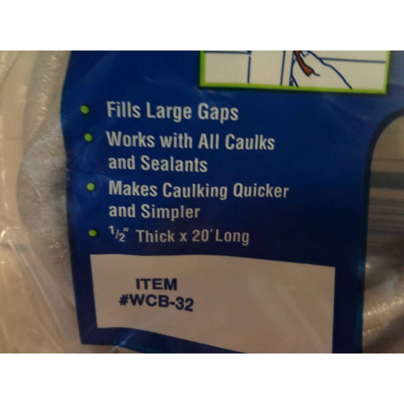 Randall Moisture Repellent Caulk Saver Rod 3/8" x 20 ft