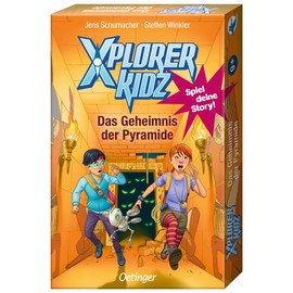 Oetinger, Xplorer Kidz, The Mystery of the Pyramid, Card Game, Adventure Puzzle Game from 9, Escape Room Games, 1 Player and Up
