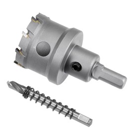 sourcing map Carbide Hole Cutter, Hole Saws for 5 mm Stainless Steel Sheet Metal 42 mm