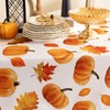 Joyfol Day Autumns Thanksgiving Tablecloth,Fall Fabric Table Cloth, Bountiful Pumpkin