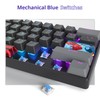 Owpkeenthy Wired 60% Percent Mechanical Gaming Keyboard with Blue Switch