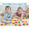 2 Packs Animals Fidget Toys, Kids Push Bubble Sensory Toy,Rainbow