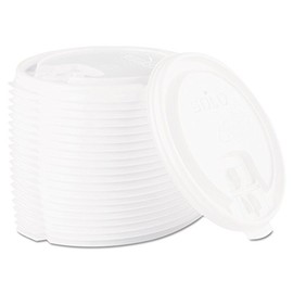 SOLO LB3161 Lift Back and Lock Tab Cup Lids, for 16oz Cups, White, 100/Sleeve, 20 Sleeves/CT