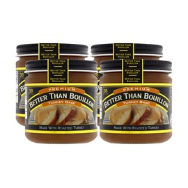Better Than Bouillon Premium Turkey Base, Made with Roasted Turkey, 38 Servings Per Jar 8 Ounce (Pack of 4)