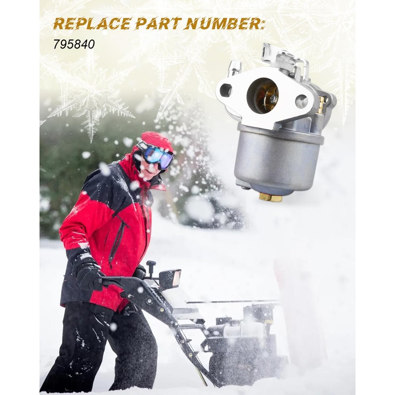 795840 Carb Fits for Briggs and Stratton 1500 series snow