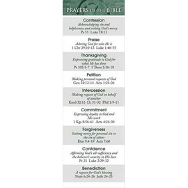 Bookmark-Prayers Of The Bible (Pack Of 25)