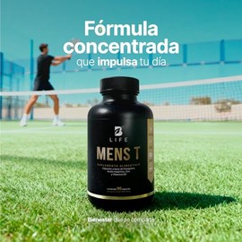 Mens T Vitaminas Para Hombre de 90 Cápsulas. Ingredientes naturales: Fenogreco, Ácido Aspártico, Arginina, Zinc y D3. Precursor Natural B Life.