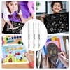 3Pcs White Gel Pens for Art, Gelly Roll Pens 1mm