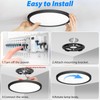 Peasur 7 inch LED Ceiling Light, 3000K/3500K/4000K/5000K/6500K Adjustable Flush Mount