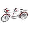Tandem Mini Bicycle Model High Simulation Exquisite Details Alloy Bike
