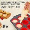 BRONYPRO Silicone Muffin Pan with Metal Frame, Egg Bite Maker