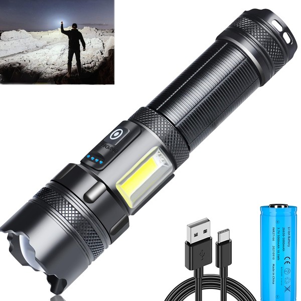 Skylla Ultra Brightness Ultra High Lumen Flashlight, LED, Large Capacity,