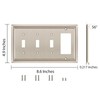 Henne Bery Sunken Pearls Decorative Wall Plate Switch Plate Outlet