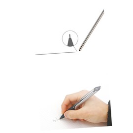 TEHAUX Metal Pen Refills 12 Pack Black Ink Refills for General Writing Japanese Stationery