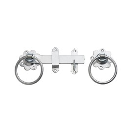 1 Set - Heavy Ring Gate Latch - Garden Gate Lock, Shed Door Lock or External Door Lock - 155mm - Hot Spectra Galvanised - Hardware Solutions