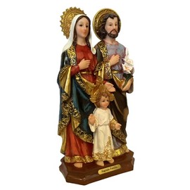 Sagrada Familia 12" Religious Figurine Holy Family Resin Statue, New