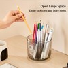 SSYYGET 360° Rotating Makeup Brush Holder Organizer, Clear Spinning Pen