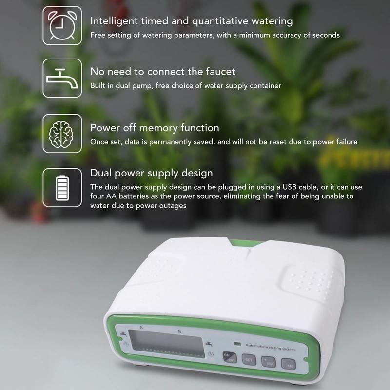 Double Pump Automatic Flower Watering Device Automatic Watering System for
