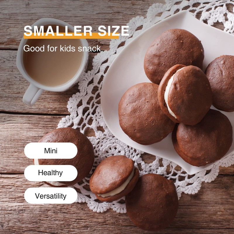 HONGBAKE Mini Muffin Top Pan for Baking, Premium 12 Cavity