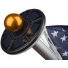 Sunnytech 2nd Generation Solar Flag Pole with 20LED Light, Brightest