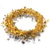 VEYLIN 50ft Star Shaped Tinsel Wire Garland for Christmas Trees