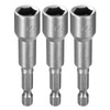 sourcing map 3pcs Hex Nut Driver Drill Bit 3/8" 6-Point
