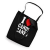 I Heart (Love) Candy Canes Winter Peppermint Christmas Tote Bag