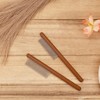 2pcs Solid Wood Grooming Combs with Wide & Narrow Rounded-Tip