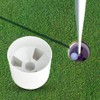 Hole Cup Bright White Plastic Putting Green Hole Practice Cup